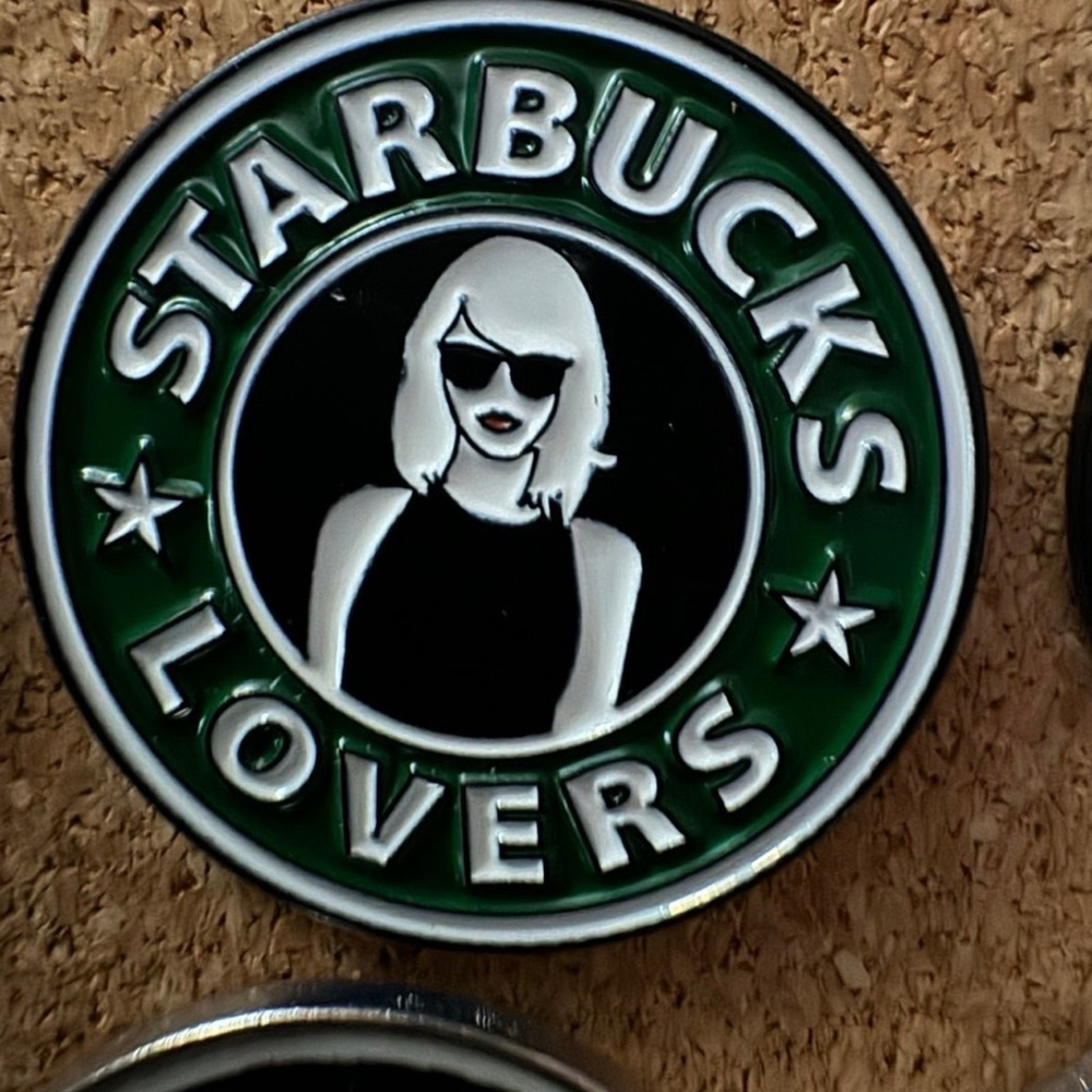 Taylor Swift inspired Starbucks Lovers Enamel Pin
